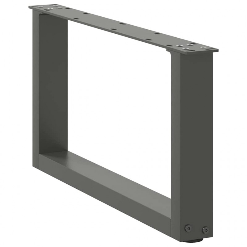 Nogi do stolika kawowego w kształcie litery U 2 szt. Antracyt 70x(30-31) cm Stal