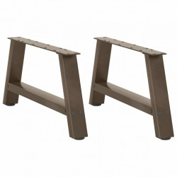 Nogi do stolika kawowego w kształcie litery A 2 szt. 70x(30-31) cm Stal