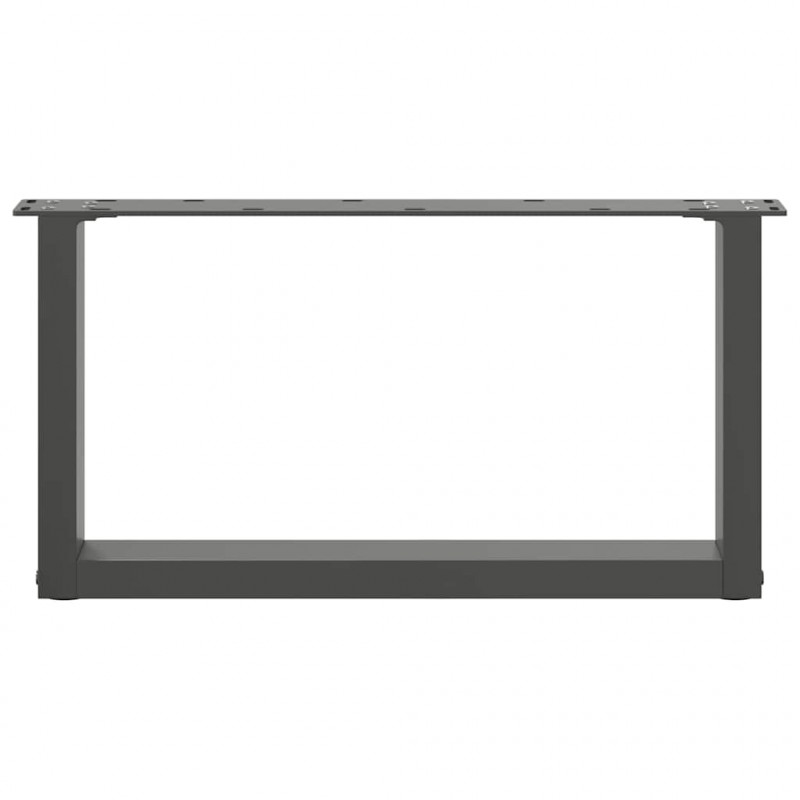 Nogi do stolika kawowego w kształcie litery U 2 szt. Antracyt 70x(30-31) cm Stal