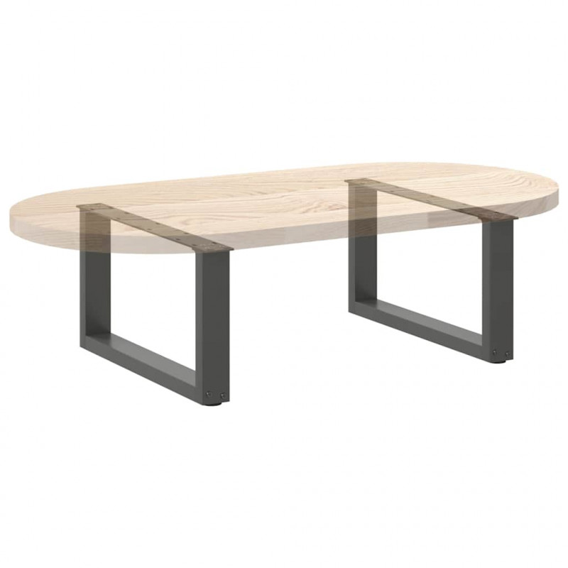Nogi do stolika kawowego w kształcie litery U 2 szt. Antracyt 70x(30-31) cm Stal