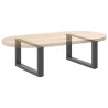 Nogi do stolika kawowego w kształcie litery U 2 szt. Antracyt 70x(30-31) cm Stal