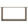 Nogi do stolika kawowego w kształcie litery U 2 szt. Naturalna stal 70x(30-31) cm Stal