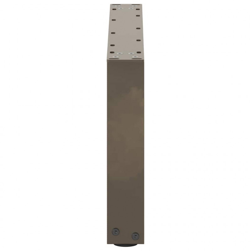 Nogi do stolika kawowego w kształcie litery U 2 szt. Naturalna stal 70x(30-31) cm Stal