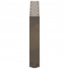 Nogi do stolika kawowego w kształcie litery U 2 szt. Naturalna stal 70x(30-31) cm Stal