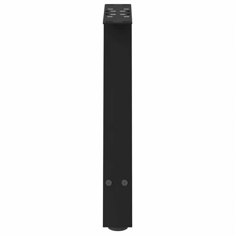 Nogi do stolika kawowego w kształcie litery A 2 szt. Czarne 38x(42-43) cm Stal