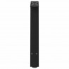 Nogi do stolika kawowego w kształcie litery A 2 szt. Czarne 38x(42-43) cm Stal