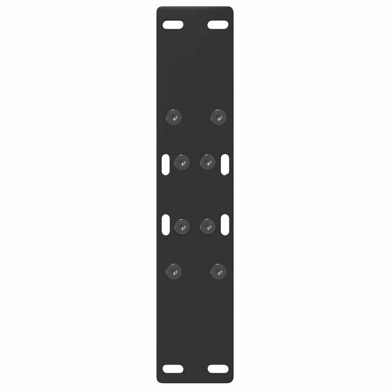 Nogi do stolika kawowego w kształcie litery A 2 szt. Czarne 38x(42-43) cm Stal