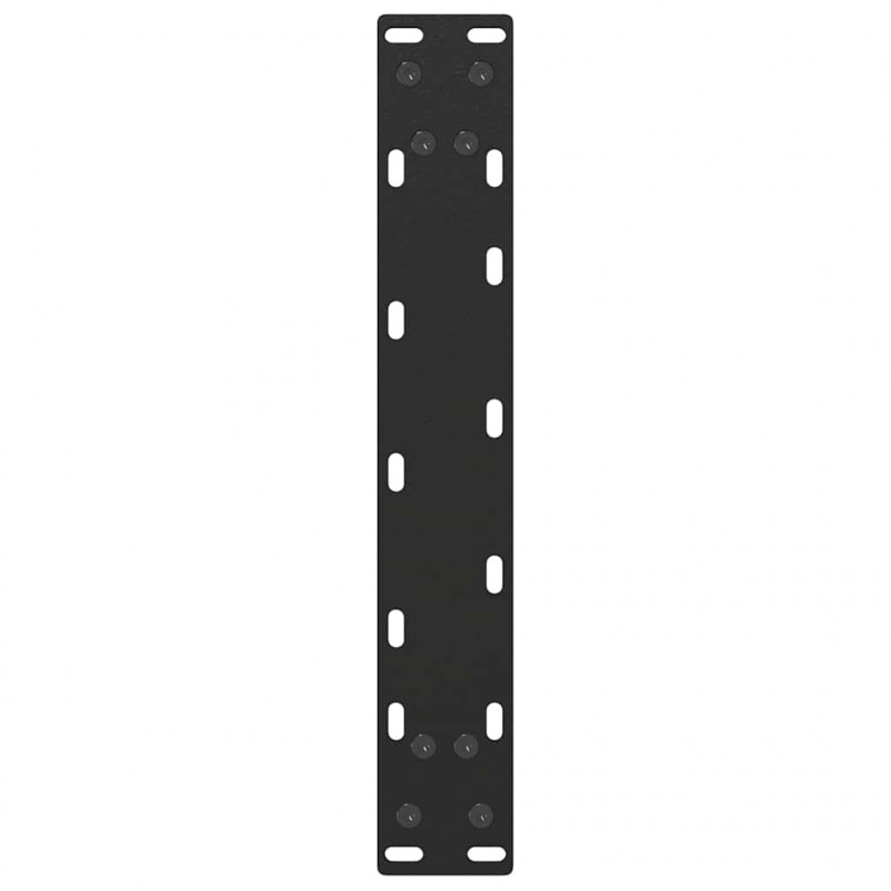 Nogi do stolika kawowego w kształcie litery U 2 szt. Czarne 28x(42-43) cm Stal