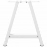 Nogi do stolika kawowego w kształcie litery A 2 szt. Białe 38x(42-43) cm Stal