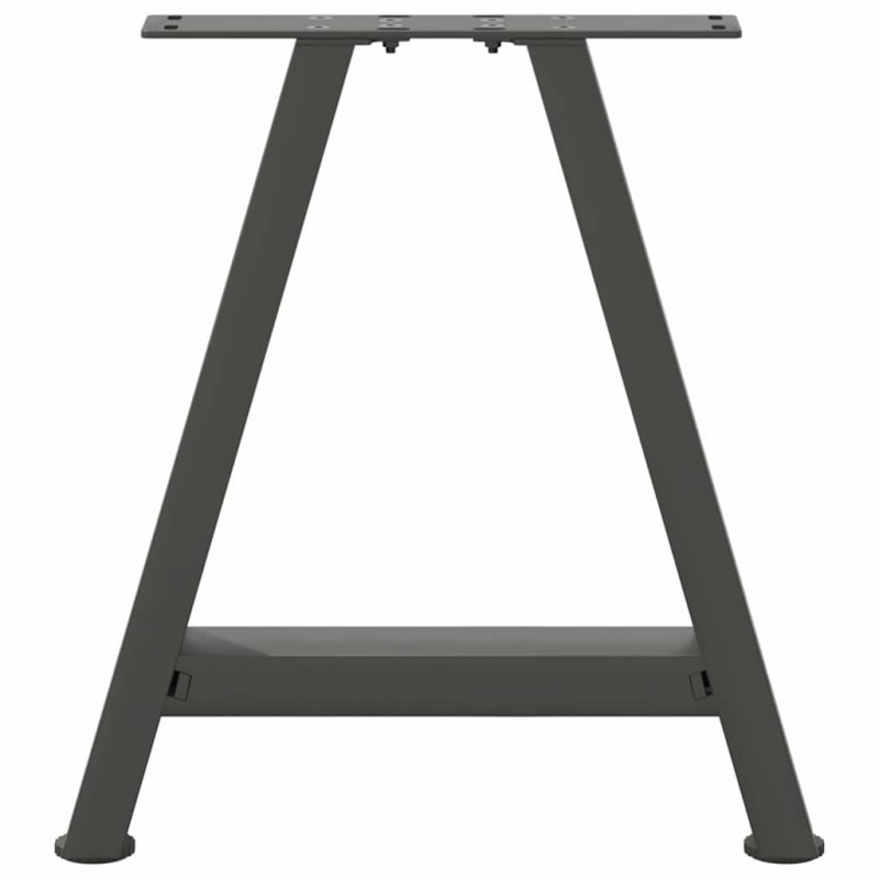 Nogi do stolika kawowego w kształcie litery A 2 szt. Antracyt 38x(42-43) cm Stal