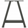 Nogi do stolika kawowego w kształcie litery A 2 szt. Antracyt 38x(42-43) cm Stal