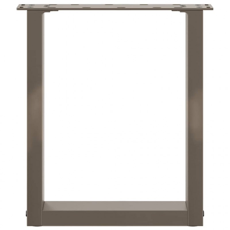 Nogi do stolika kawowego w kształcie litery U 2 szt. Naturalna stal 28x(42-43) cm Stal