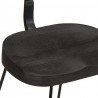 Hokery barowe 2 szt. Czarny 49x43x79 cm Drewno lite Mango