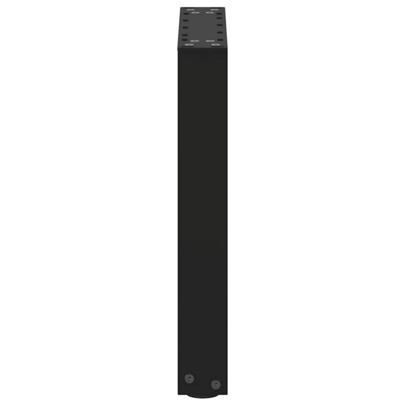 Nogi do stolika kawowego w kształcie litery U 2 szt. Czarne 38x(42-43) cm Stal