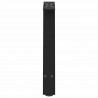 Nogi do stolika kawowego w kształcie litery A 2 szt. Czarne 50x(42-43) cm Stal