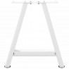Nogi do stolika kawowego w kształcie litery A 2 szt. Białe 50x(42-43) cm Stal