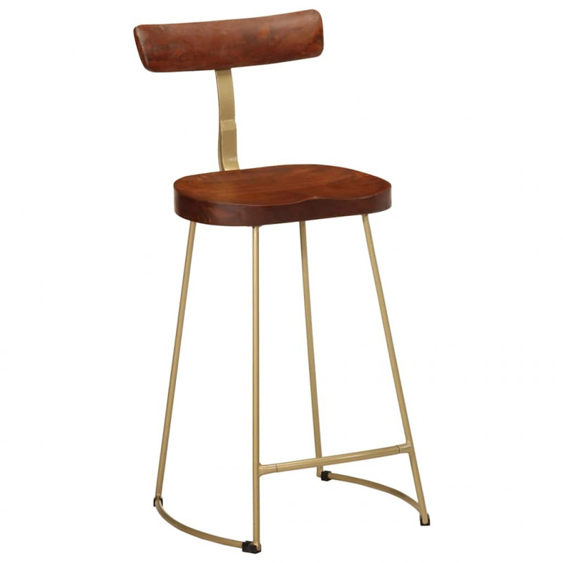 Hokery barowe 2 szt. 49x43x88 cm Drewno lite Mango