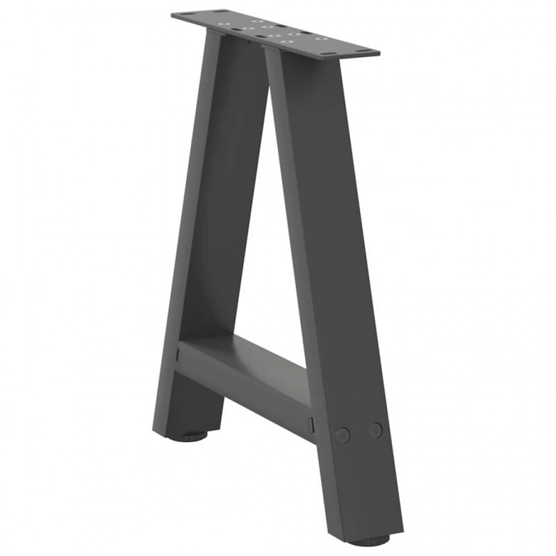Nogi do stolika kawowego w kształcie litery A 2 szt. Antracyt 50x(42-43) cm Stal