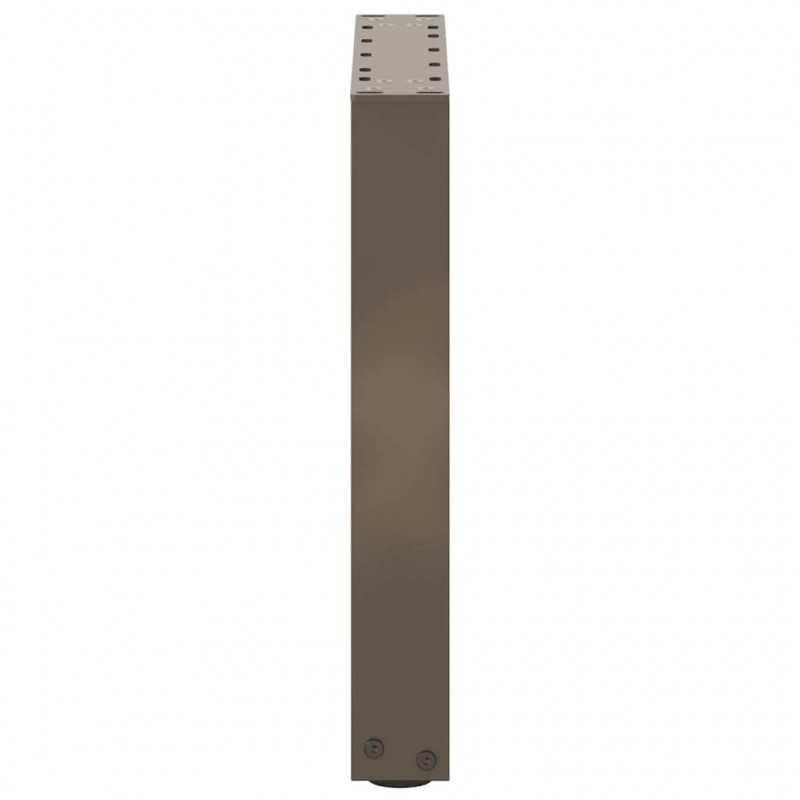 Nogi do stolika kawowego w kształcie litery U 2 szt. Naturalna stal 38x(42-43) cm Stal