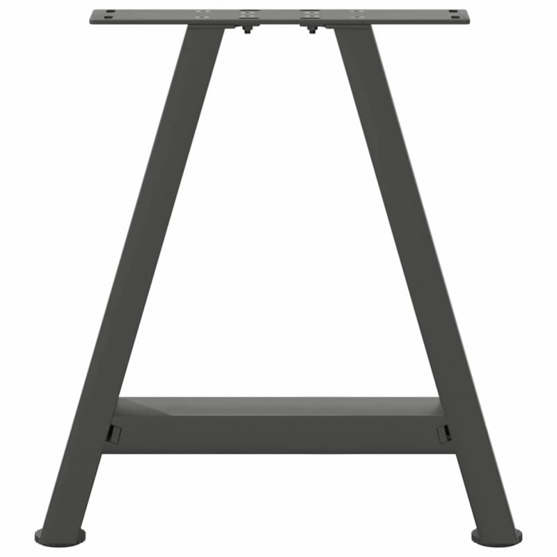 Nogi do stolika kawowego w kształcie litery A 2 szt. Antracyt 50x(42-43) cm Stal