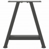 Nogi do stolika kawowego w kształcie litery A 2 szt. Antracyt 50x(42-43) cm Stal