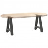 Nogi do stolika kawowego w kształcie litery A 2 szt. Antracyt 50x(42-43) cm Stal