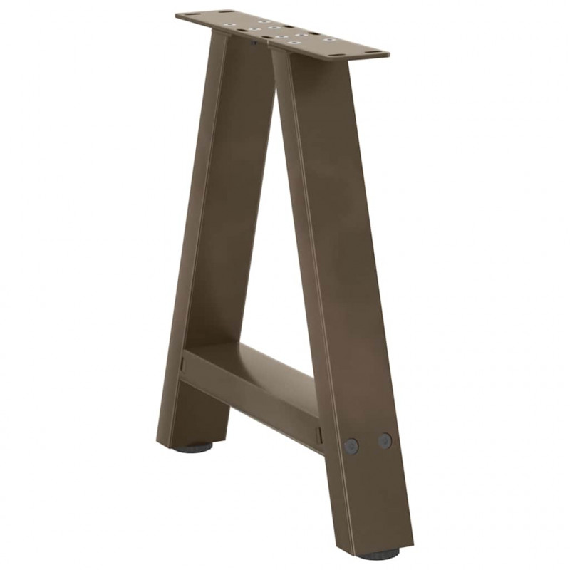 Nogi do stolika kawowego w kształcie litery A 2 szt. 50x(42-43) cm Stal