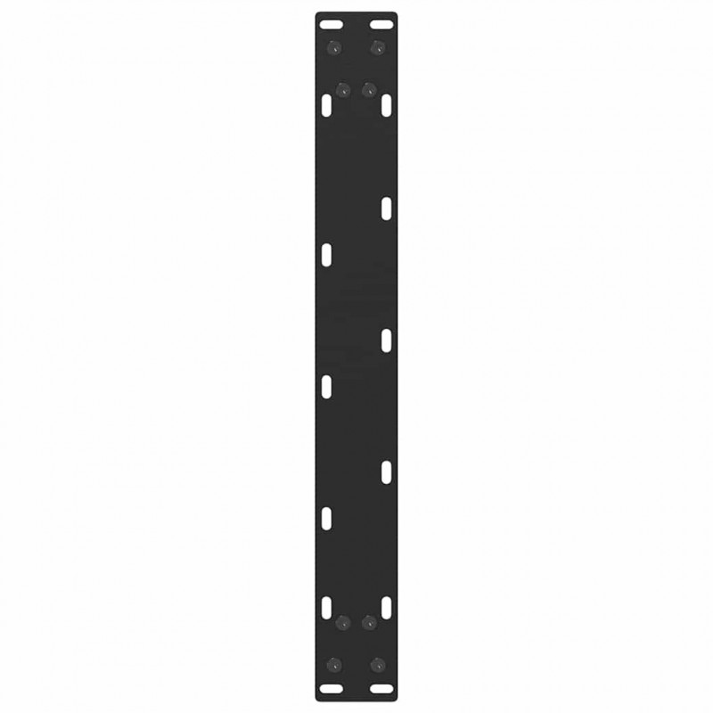 Nogi do stolika kawowego w kształcie litery U 2 szt. Czarne 50x(42-43) cm Stal