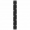 Nogi do stolika kawowego w kształcie litery U 2 szt. Czarne 50x(42-43) cm Stal