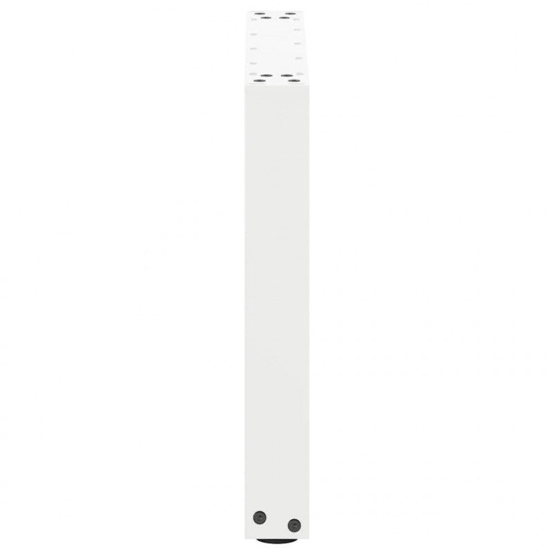 Nogi do stolika kawowego w kształcie litery U 2 szt. Białe 50x(42-43) cm Stal