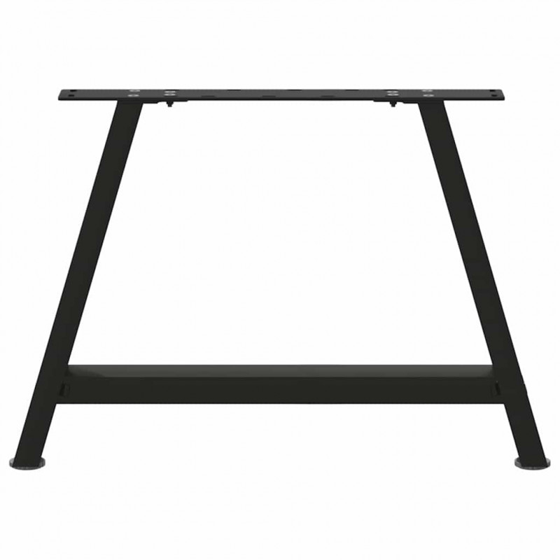 Nogi do stolika kawowego w kształcie litery A 2 szt. Czarne 60x(42-43) cm Stal