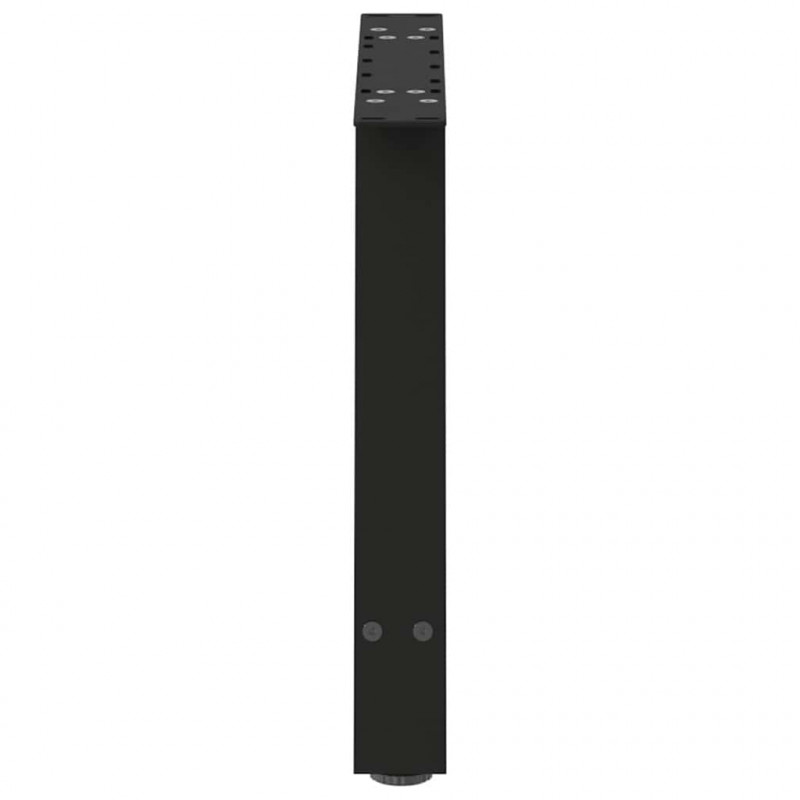 Nogi do stolika kawowego w kształcie litery A 2 szt. Czarne 60x(42-43) cm Stal