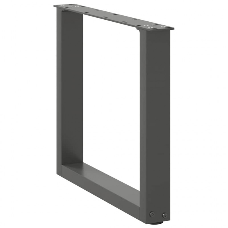Nogi do stolika kawowego w kształcie litery U 2 szt. Antracyt 50x(42-43) cm Stal