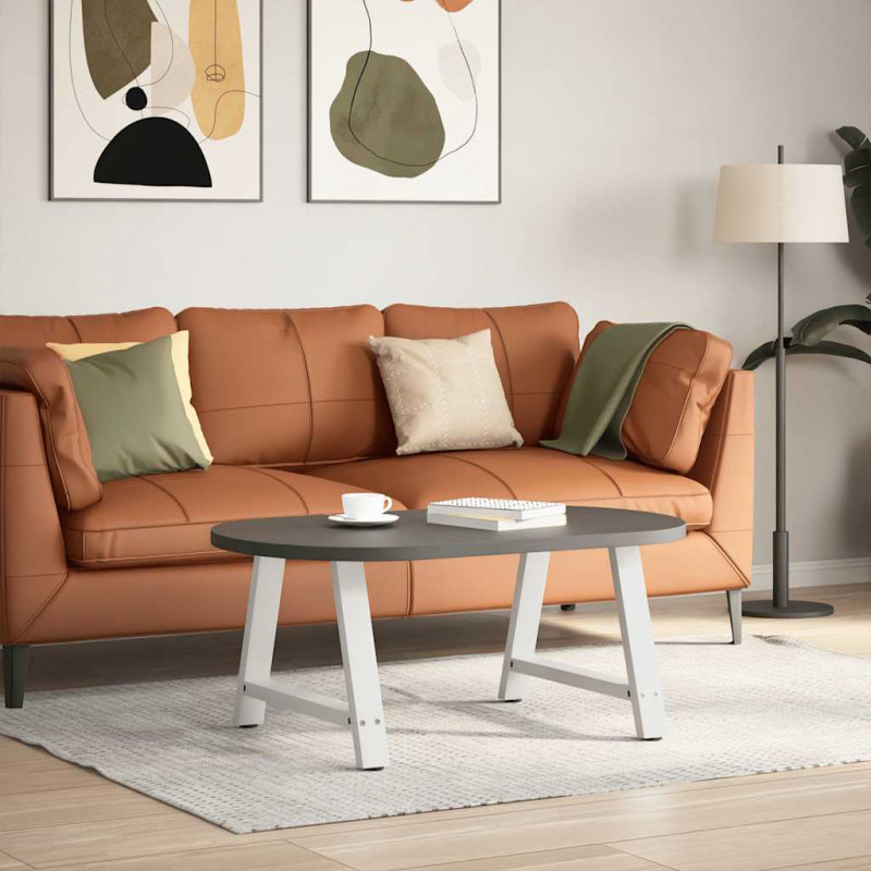 Nogi do stolika kawowego w kształcie litery A 2 szt. Białe 60x(42-43) cm Stal