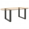Nogi do stolika kawowego w kształcie litery U 2 szt. Antracyt 50x(42-43) cm Stal