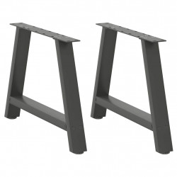 Nogi do stolika kawowego w kształcie litery A 2 szt. Antracyt 60x(42-43) cm Stal