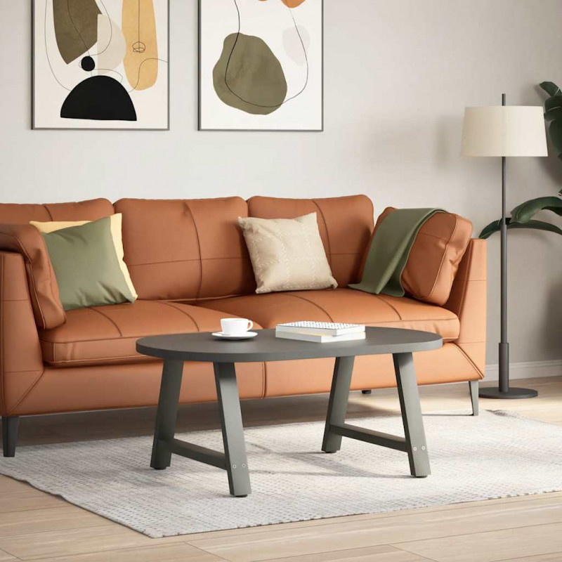 Nogi do stolika kawowego w kształcie litery A 2 szt. Antracyt 60x(42-43) cm Stal