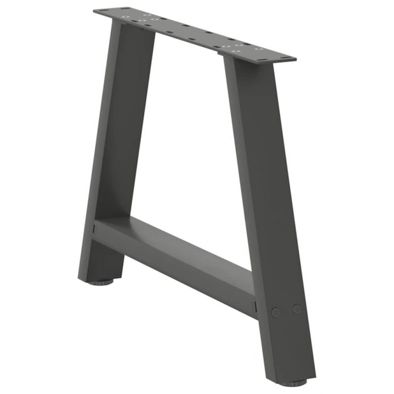 Nogi do stolika kawowego w kształcie litery A 2 szt. Antracyt 60x(42-43) cm Stal
