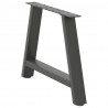 Nogi do stolika kawowego w kształcie litery A 2 szt. Antracyt 60x(42-43) cm Stal