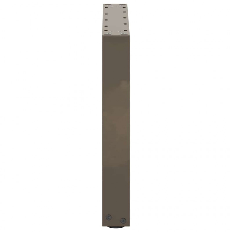 Nogi do stolika kawowego w kształcie litery U 2 szt. Naturalna stal 50x(42-43) cm Stal