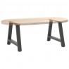 Nogi do stolika kawowego w kształcie litery A 2 szt. Antracyt 60x(42-43) cm Stal