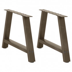 Nogi do stolika kawowego w kształcie litery A 2 szt. 60x(42-43) cm Stal