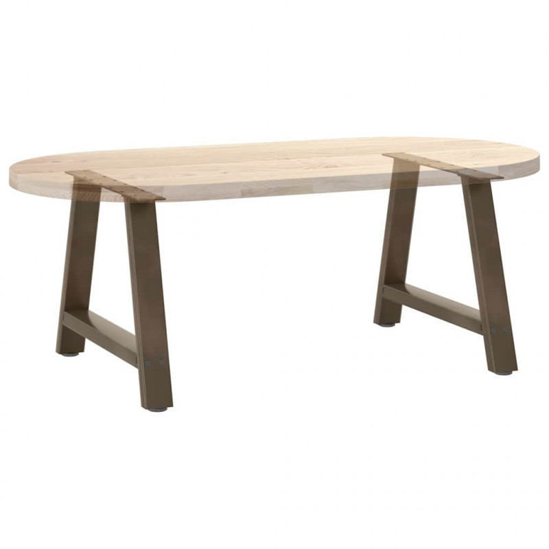 Nogi do stolika kawowego w kształcie litery A 2 szt. 60x(42-43) cm Stal