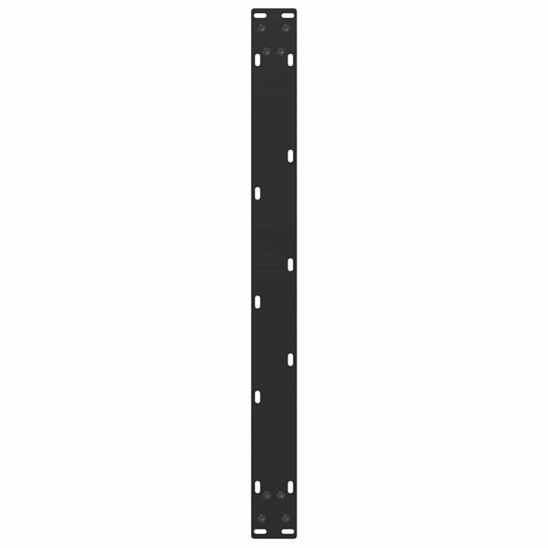 Nogi do stolika kawowego w kształcie litery U 2 szt. Czarne 60x(42-43) cm Stal