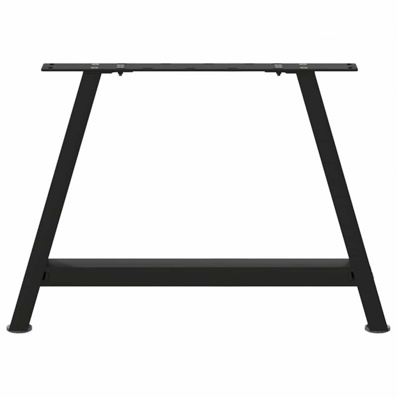Nogi do stolika kawowego w kształcie litery A 2 szt. Czarne 70x(42-43) cm Stal