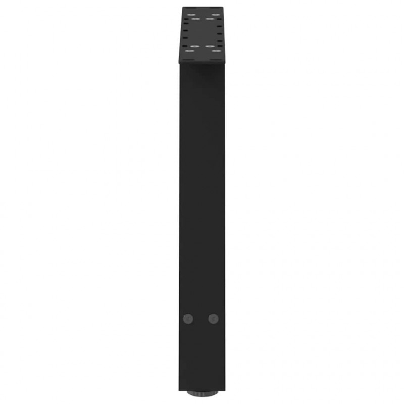 Nogi do stolika kawowego w kształcie litery A 2 szt. Czarne 70x(42-43) cm Stal