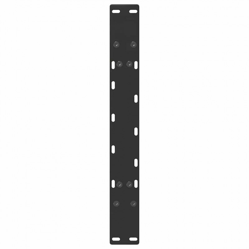Nogi do stolika kawowego w kształcie litery A 2 szt. Czarne 70x(42-43) cm Stal