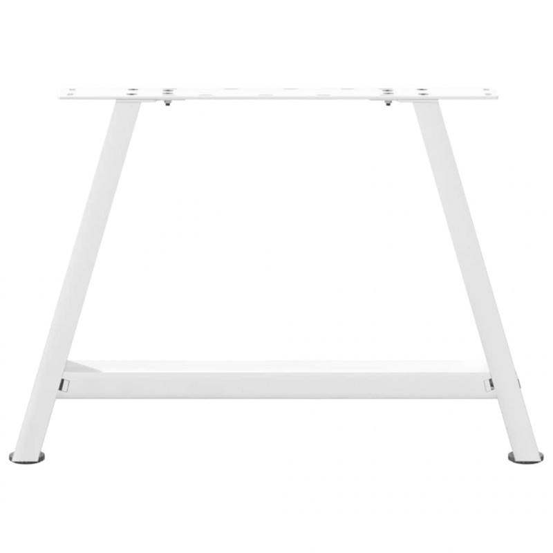 Nogi do stolika kawowego w kształcie litery A 2 szt. Białe 70x(42-43) cm Stal
