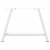 Nogi do stolika kawowego w kształcie litery A 2 szt. Białe 70x(42-43) cm Stal