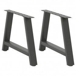 Nogi do stolika kawowego w kształcie litery A 2 szt. Antracyt 70x(42-43) cm Stal